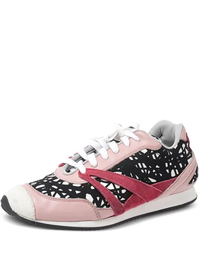 Pre-owned Balenciaga Printed Suede Sneakers