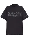 Balenciaga Graphic Logo T-shirt Fit Medium In Black