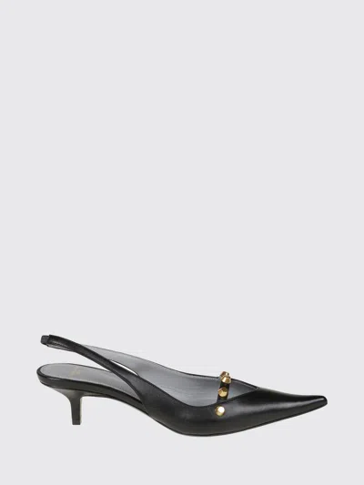 Balenciaga Midnight City Slingback Leather Pumps In Black