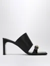 Balenciaga Black Leather Bel Air Sandals In Black