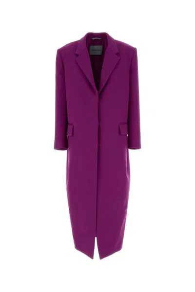 Balenciaga Purple Gabardine Coat