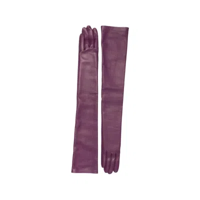Balenciaga Long Gloves In Purple