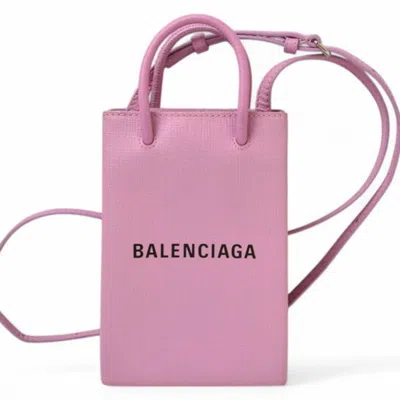 Pre-owned Balenciaga Purple Leather Shoulder Bag ()