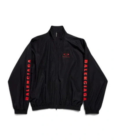 Balenciaga Qixi 25 Tracksuit Jacket Medium Fit In Black