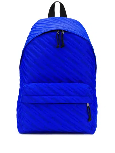 Balenciaga Quilted Backpack In Blue