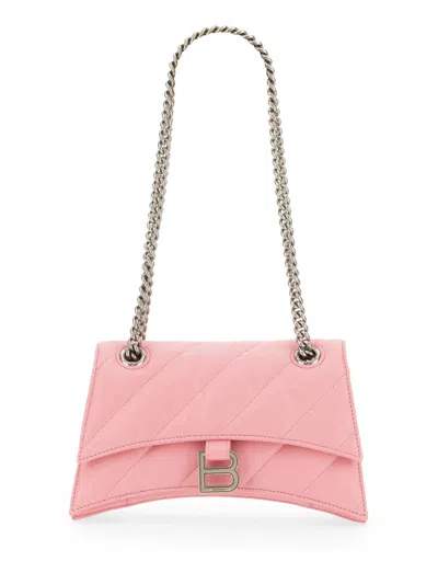 Balenciaga Mini Handbag With Adjustable Chain Shoulder Strap In Pink