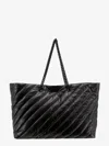 Balenciaga Quilted Leather Shoulder Bag With Monogram Detail