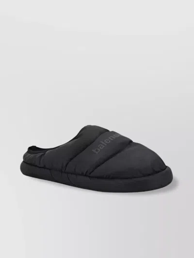 Balenciaga Quilted Monogram Flat Sole Sneakers In Black