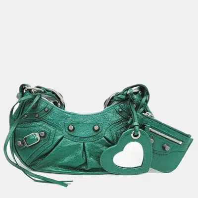 Pre-owned Balenciaga R Le Cagol Bag Xs In Green