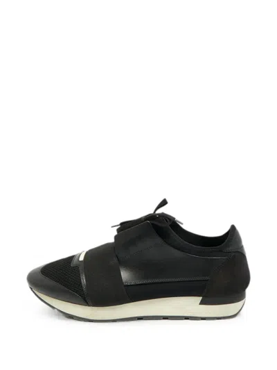 Pre-owned Balenciaga Race Runner Sneakers In Black