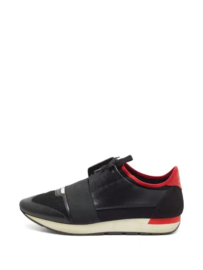 Pre-owned Balenciaga Race Runner Sneakers In Black