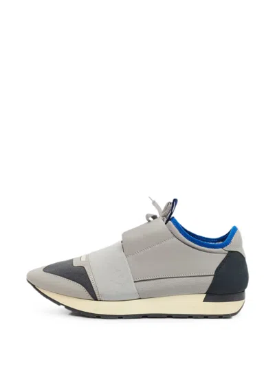 Pre-owned Balenciaga Race Runner Sneakers In Grey