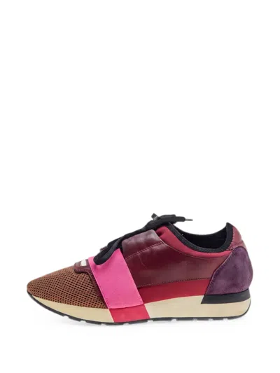 Pre-owned Balenciaga Race Runner Sneakers In Red