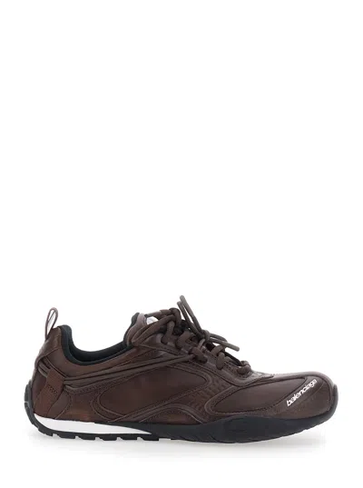 Balenciaga Radar Vintage Leather Sneaker In Multi