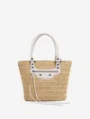 Balenciaga Women Raffia Small Le City Bucket Bag