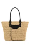 Balenciaga Women Raffia Medium Le City Shopping Bag In Brown