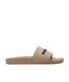 Balenciaga Logo Slide In Brown