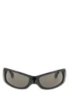 Balenciaga Rectangular Frame Sunglasses Dark Lenses In Black