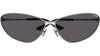 Balenciaga Razor Cat-eye Sunglasses In Gray