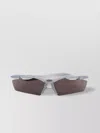 Balenciaga Rectangle Acetate Sunglasses With Curved Arms In Brown