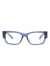 Balenciaga Rectangle-frame Glasses In Blue