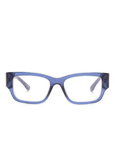 Balenciaga Rectangle-frame Glasses In Blue