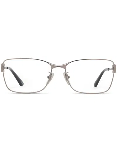 Balenciaga Rectangle-frame Glasses In Gray