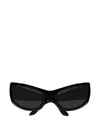 Balenciaga Bb0461s-001 Bioplastic Rectangular Sunglasses In Orange