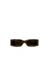 Balenciaga Grey Rectangular Ladies Sunglasses Bb0096s 001 51 In Black