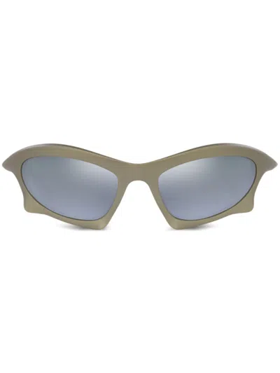 Balenciaga Rectangle-frame Sunglasses In Grey