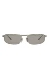Balenciaga Rectangle-frame Sunglasses In Silver