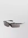 Balenciaga Rectangle Sunglasses With Dark Lenses And Nylon