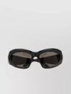 BALENCIAGA RECTANGLE SUNGLASSES WITH OVERSIZED FRAME AND CURVED TEMPLE TIPS