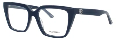 Balenciaga Rectangular Acetate Eyeglasses 53-17-145 In Pattern