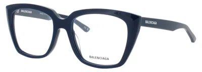 Balenciaga Rectangular Acetate Eyeglasses For Women In Black