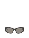 Balenciaga Nano Rectangular Sunglasses Thick Frame Arms In Black