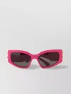 Balenciaga Fuchsia Acetate Bossy Cat Sunglasses In Pink