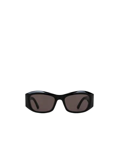 Balenciaga Rectangular Frame Sunglasses In Brown
