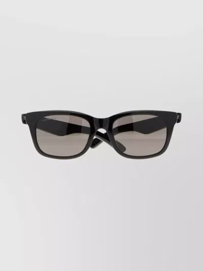 Balenciaga Rectangular Frame Sunglasses Dark Lenses In Black