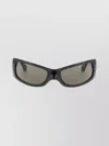 Balenciaga Rectangular Frame Sunglasses Dark Lenses In Black