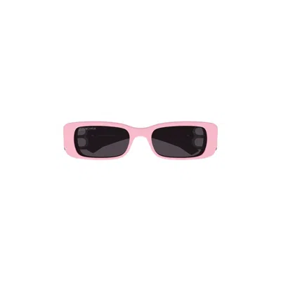 Pre-owned Balenciaga Rectangular Frame Sunglasses 'pink'