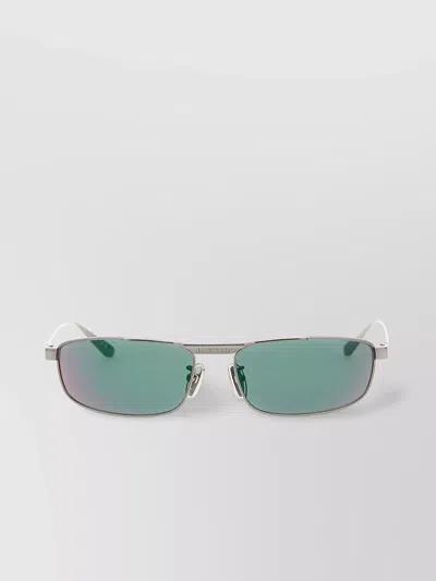 BALENCIAGA 'RECTANGULAR METAL FRAME SUNGLASSES WITH ADJUSTABLE NOSE PADS'