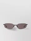 Balenciaga Rectangular Metal Frame Sunglasses With Protective Case
