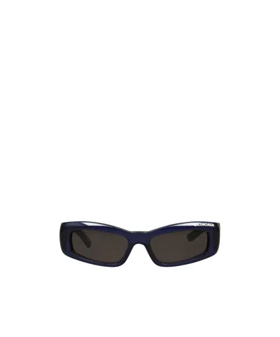 Balenciaga Rectangular Plastic Frame Glasses In Black