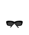 Balenciaga Rectangular Sunglasses In Black