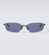 Balenciaga Rectangular Sunglasses In Grey