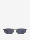 Balenciaga Rectangular Sunglasses In Metallic