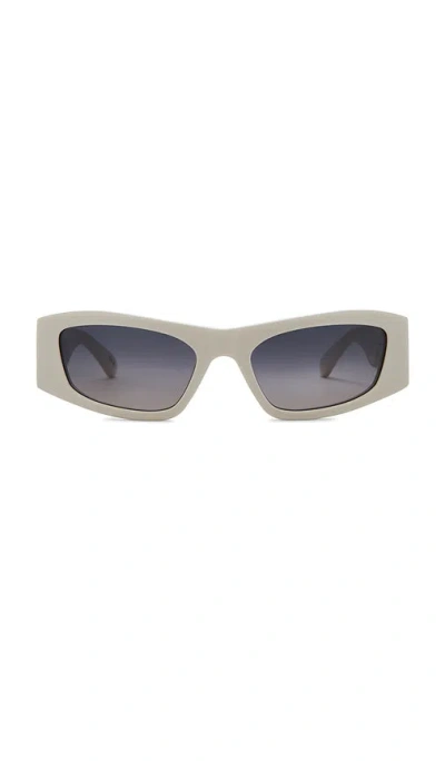 Balenciaga Rectangular Sunglasses In White