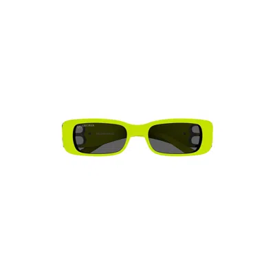 Pre-owned Balenciaga Rectangular Sunglasses 'yellow/silver/grey' | Women's Size Onesize