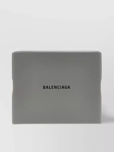 Balenciaga Rectangular Top Handle Clutch Bag In Gray